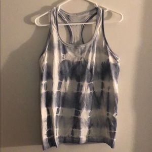Tie die lululemon run swiftly tank top